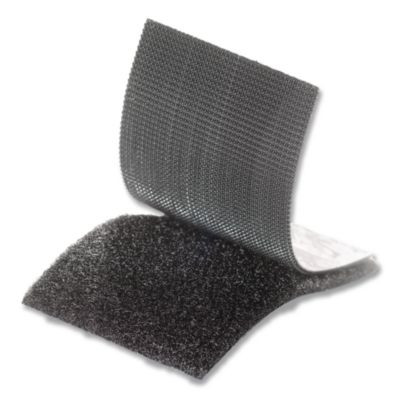 Industrial-Strength Heavy-Duty Fasteners, 2" X 4", Black, 2/Pack