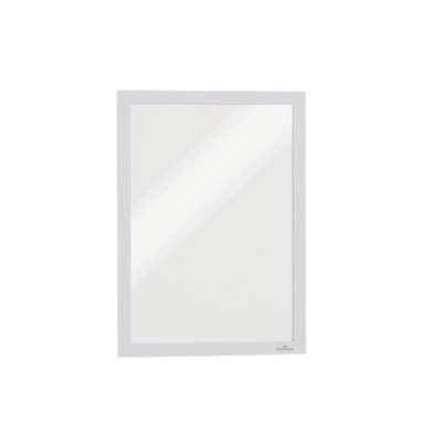 Infoframe Duraframe Self Adhesive Double Sided Sign Holder, 9.5 x 12, White Frame, 2/Pack