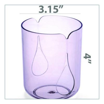 Recycled Plastic Three-Piece Desk Set: (1) Pencil Cup, (1) Stapler, (1) Tape Dispenser, (1) Roll Of Tape, Translucent Ash