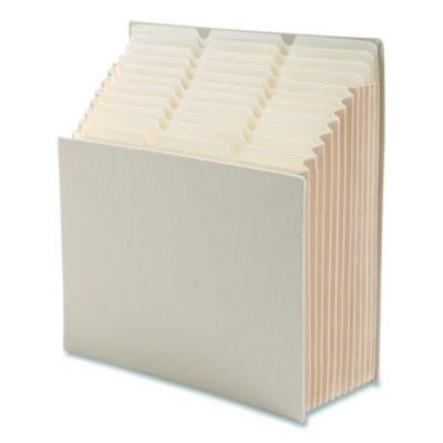Stadium File, 10.5" Expansion, 12 Sections, 1/3-Cut Tabs, Letter Size, Beige