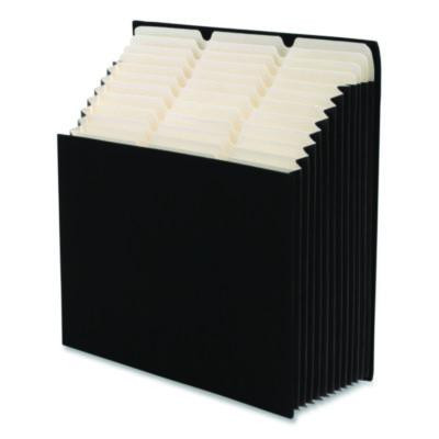 Stadium File, 10.5" Expansion, 12 Sections, 1/3-Cut Tabs, Letter Size, Charcoal