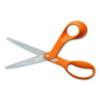Original Orange-Handled Scissors, 8.41" Long, Offset Orange Handle