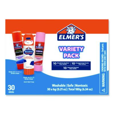 Glue Stick Variety Pack, 0.21 Oz, Dries Clear, 30/Pack