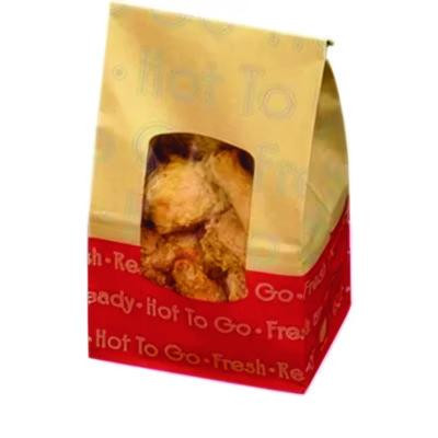 Togo Ecocraft Grease-Resistant Deli Window Bag, Hot Togo Labeling, 6.13 x 4 x 12.38, 8 Lb Capacity, 500/Carton