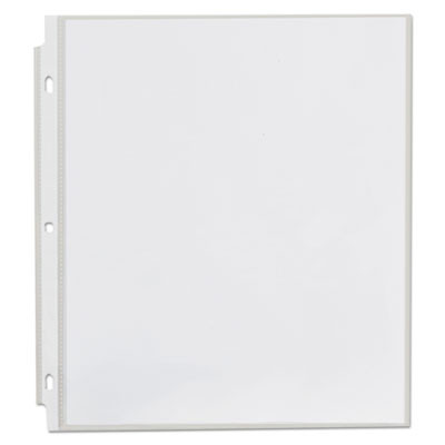 Standard Sheet Protectors, Light-Duty, Side: 3-Hole Punched, Top Load 8.5 x 11 Insert, Clear Front, 100/Box