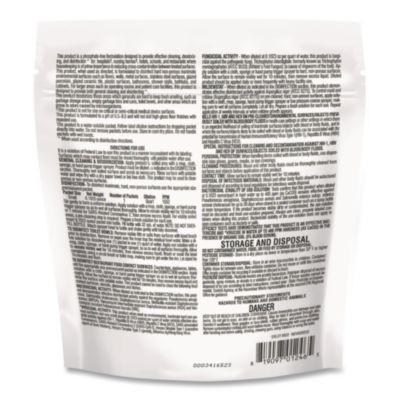 Disinfectant Cleaner, Marine Scent, 2.9 g Packets, 12 Packets/Bag With 1 Qt Spray Bottle