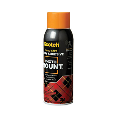 Photo Mount Spray Adhesive, 10.25 Oz, Dries Clear