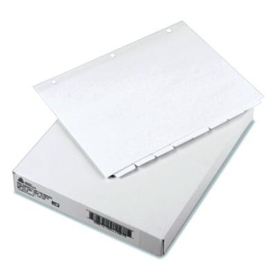 Write And Erase Plain-Tab Paper Dividers, 8-Tab, 11 x 8.5, White, 24 Sets