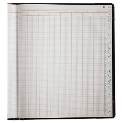 Extra-Durable Bound Book, Double-Page 12-Column Accounting, Black/Maroon/Gold Cover, 11.94 X 9.78 Sheets, 150 Sheets/Book
