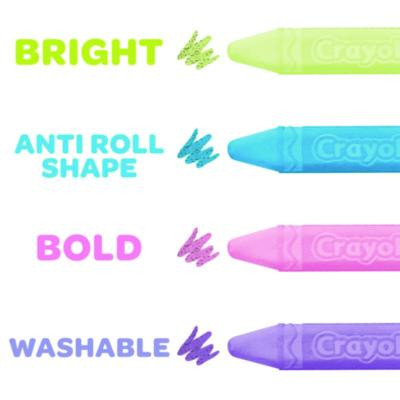 Washable Sidewalk Chalk, Tropical Colors, 4.25" x 0.75 Diameter, Assorted, 24 Sticks/Set