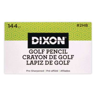 Golf Wooden Pencils, 0.7 Mm, Hb (#2), Black Lead, Yellow Barrel, 144/Box