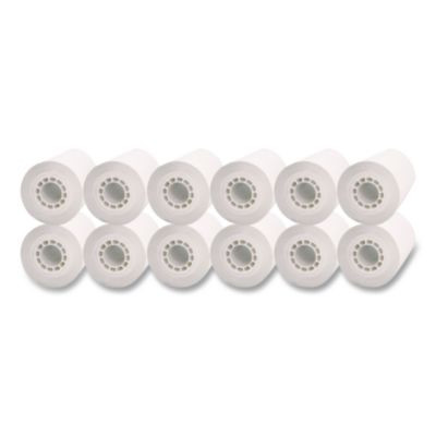 Direct Thermal Printing Thermal Paper Rolls, 2.25" X 80 Ft, White, 12/Pack