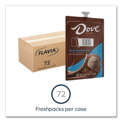 Dove Hot Chocolate Freshpack, Milk Chocolate, 72/Carton