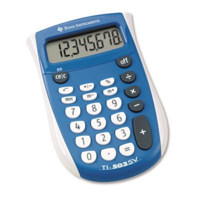Ti-503Sv Pocket Calculator, 8-Digit Lcd