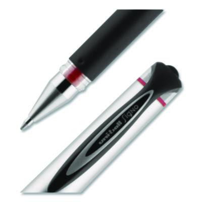 207 Impact Gel Pen, Stick, Bold 1 Mm, Red Ink, Silver/Black/Red Barrel