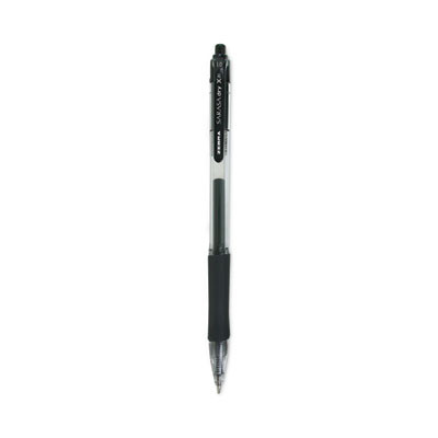 Sarasa Dry Gel X20 Gel Pen, Retractable, Bold 1 Mm, Black Ink, Clear/Black Barrel, 12/Pack