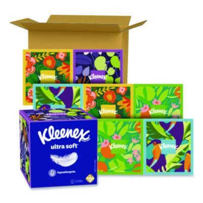 Ultra Soft Facial Tissue, 3-Ply, White, 65 Sheets/Box, 27 Boxes/Carton