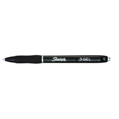 S-Gel High-Performance Gel Pen, Retractable, Medium 0.7 Mm, Black Ink, Black Barrel, 36/Pack
