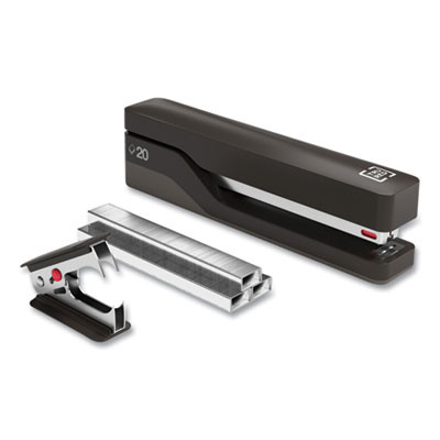 Desktop Stapler Kit, 20-Sheet Capacity, Black