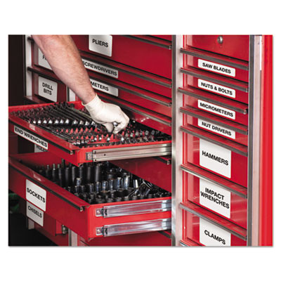 Durable Permanent Id Labels With Trueblock Technology, Laser Printers, 1.25 X 1.75, White, 32/Sheet, 50 Sheets/Pack