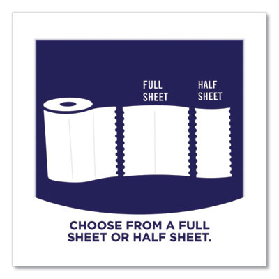 Pick-A-Size Perforated Kitchen Double Roll Towels With Thirst Pockets, 2-Ply, 11 x 6, White, 110 Sheets/Roll, 24 Rolls/Pack