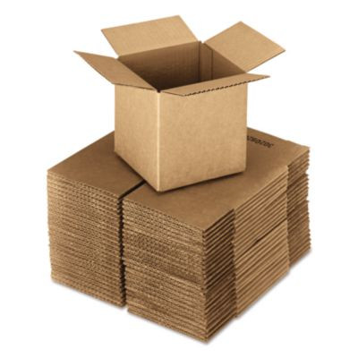 Cubed Fixed-Depth Corrugated Shipping Boxes, Regular Slotted Container (Rsc), 24" x 24" x 24", Brown Kraft, 10/Bundle