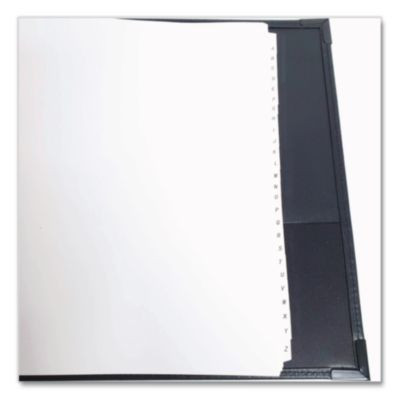 Business Collection Business Card Binder, Holds 200 2" x 3.5" Cards, 10.4 x 1.75 x 11.5, Vinyl, Black