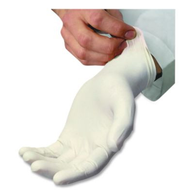 L5201 Series Powder-Free Latex Gloves, Large, 4 Mil Thick, 9" Long, Cream, 100/Box, 10 Boxes/Carton