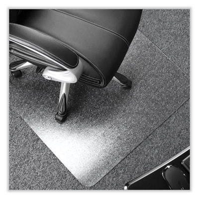 Cleartex Ultimat Polycarbonate Chair Mat For High Pile Carpeted Floors, Rectangular, 60" x 48", Clear