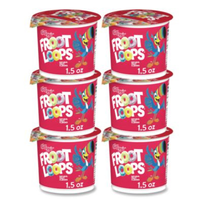 Froot Loops Breakfast Cereal, Single-Serve 1.5 Oz Cup, 6/Box