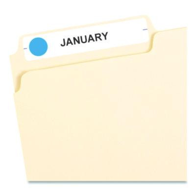 Handwrite Only Self-Adhesive Removable Round Color-Coding Labels, 0.5" Dia, Light Blue, 60/Sheet, 14 Sheets/Pack, (5050)