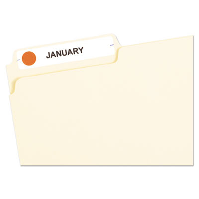 Handwrite Only Self-Adhesive Removable Round Color-Coding Labels, 0.5" Dia, Neon Red, 60/Sheet, 14 Sheets/Pack, (5051)