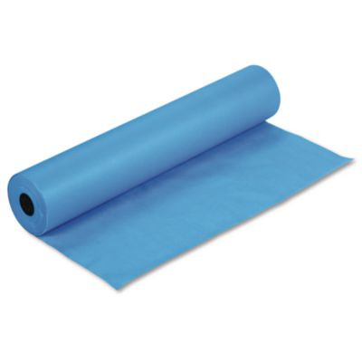 Rainbow Duo-Finish Colored Kraft Paper, 35 Lb Wrapping Weight, 36" x 1,000 Ft, Brite Blue
