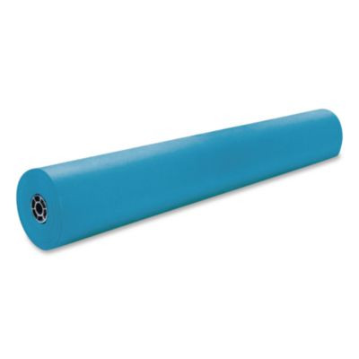 Rainbow Duo-Finish Colored Kraft Paper, 35 Lb Wrapping Weight, 36" x 1,000 Ft, Brite Blue