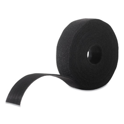 One-Wrap Pre-Cut Standard Ties, 0.75" X 12", Black