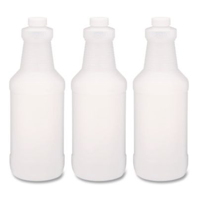 Spray Bottles, 24 Oz, Clear, 3/Pack