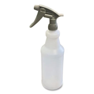 Spray Bottles, 24 Oz, Clear, 3/Pack