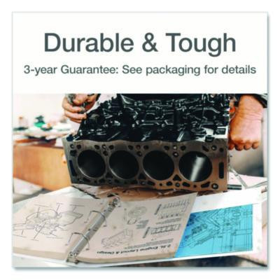 Xtralife Clearvue Non-Stick Slant-D Ring Binder, 3 Rings, 1" Capacity, 11 x 8.5, White