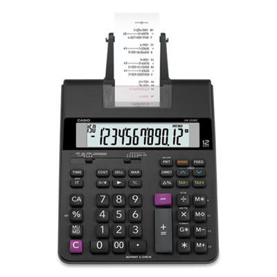 Hr200Rc Printing Calculator, Black/Red Print, 2.4 Lines/Sec