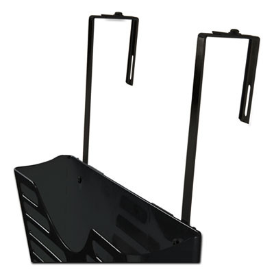 Verticalmate Cubicle Wall File Pocket, 3 Sections, Letter Size, 13.5" x 6" x 28", Charcoal, 3/Pack