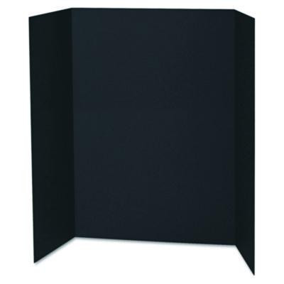 Spotlight Corrugated Presentation Display Boards, 48 X 36, Black/Kraft, 24/Carton