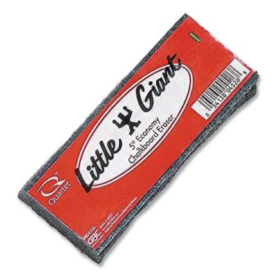 Chalkboard Eraser, 5" x 2" x 1", Black/Red