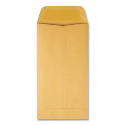 Kraft Coin And Small Parts Envelope, #3, Square Flap, Gummed Closure, 2.5 X 4.25, Brown Kraft, 500/Box