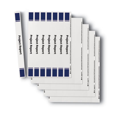 Binder Spine Inserts, 1" Spine Width, 8 Inserts/Sheet, 5 Sheets/Pack