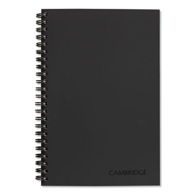 Wirebound Guided Business Notebook, Quicknotes List-Management Format, Dark Gray Linen Cover, (80) 8 x 5 Sheets