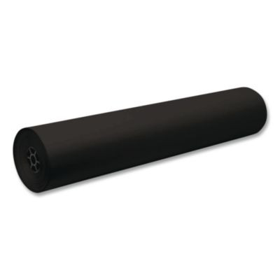 Decorol Flame Retardant Art Rolls, 40 Lb Cover Weight, 36" x 1000 Ft, Black
