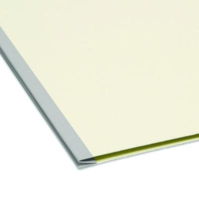 Recycled Pressboard Fastener Folders, 1/3-Cut Tab: Assorted, Expands 1", 2 Fasteners, Letter Size, Gray-Green, 25/Box