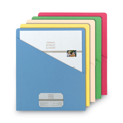 Organized Up Slash Jackets, Letter Size, Assorted Colors, 25/Pack