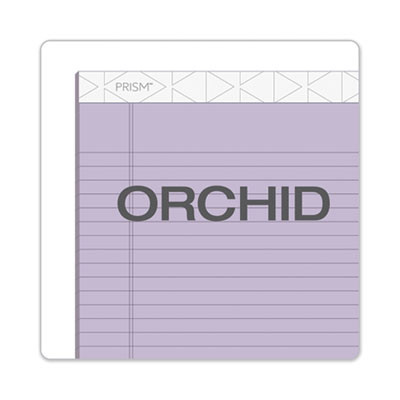 Prism + Colored Writing Pads, Wide/Legal Rule, (50) Pastel Orchid 8.5 x 11 Sheets, 12/Pack
