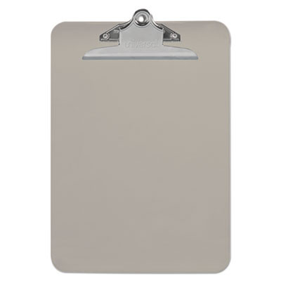 Plastic Clipboard With High Capacity Clip, 1.25" Clip Capacity, Holds 8.5 x 11 Sheets, Translucent Black